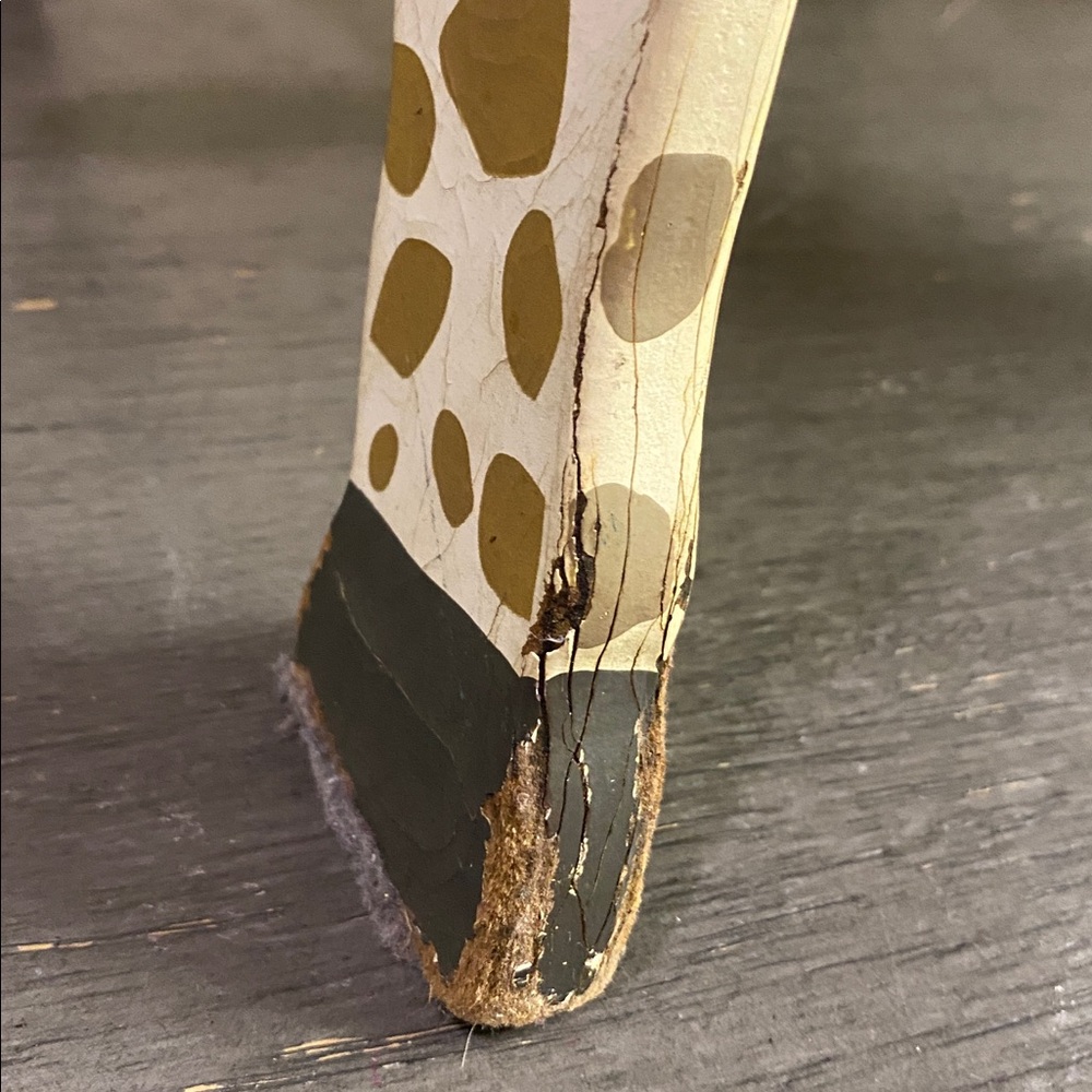 Giraffe Shaped Wooden Stool - Picture 7 of 9